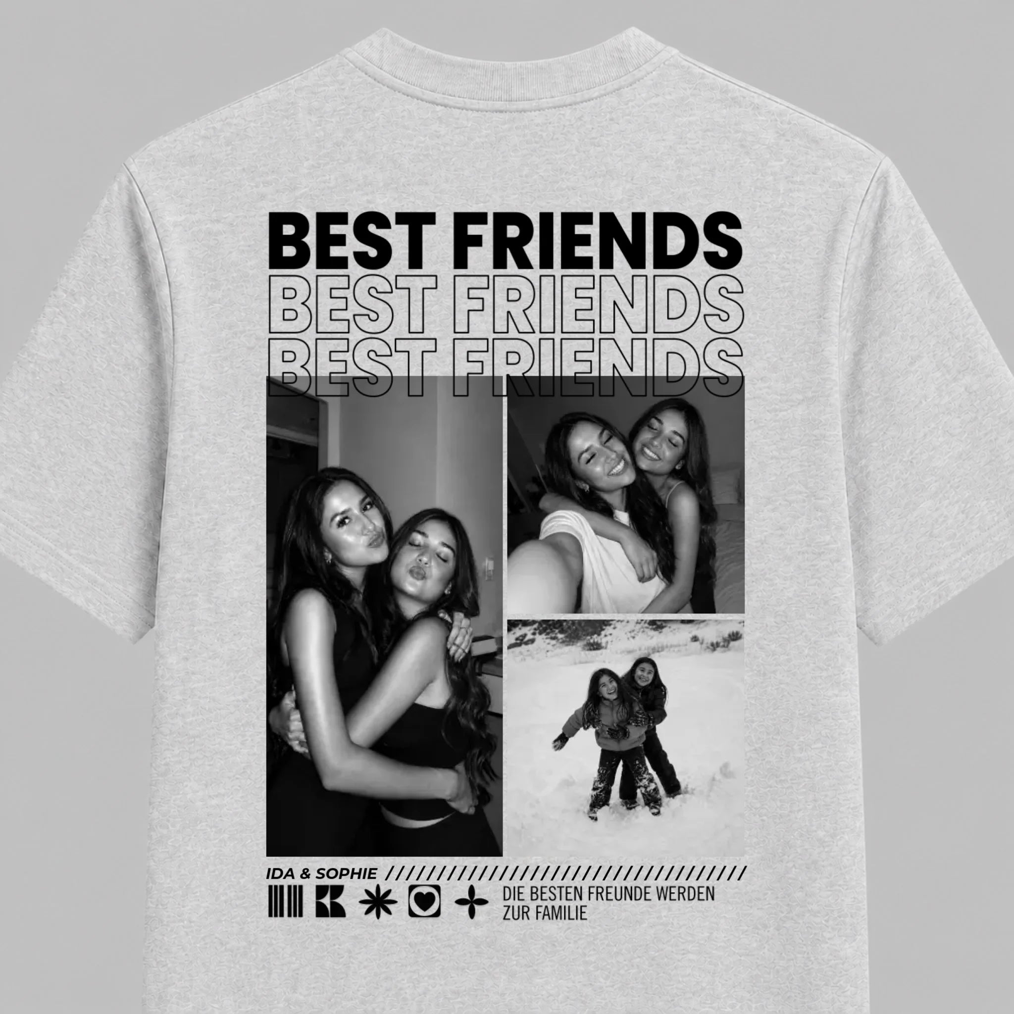 Mockup T-Shirt Ashgrau