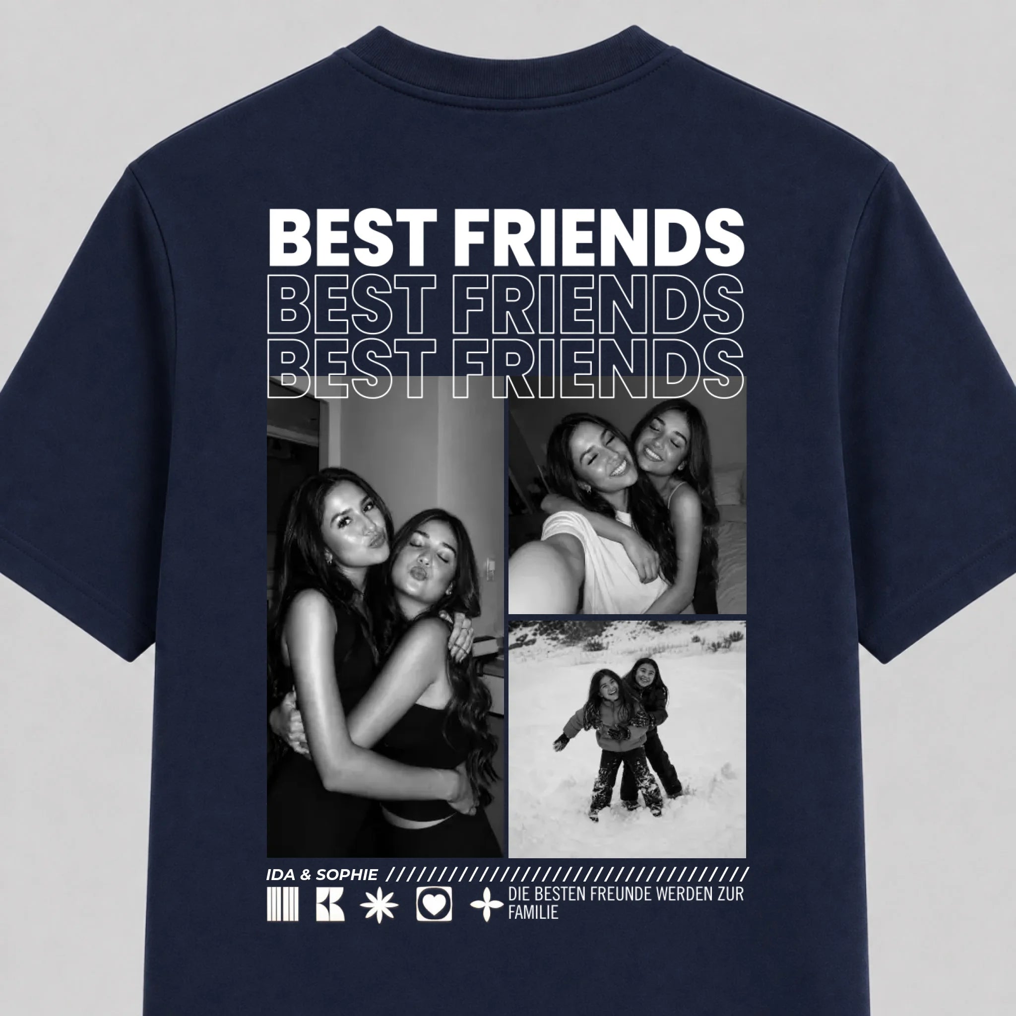 Mockup T-Shirt Dunkelblau