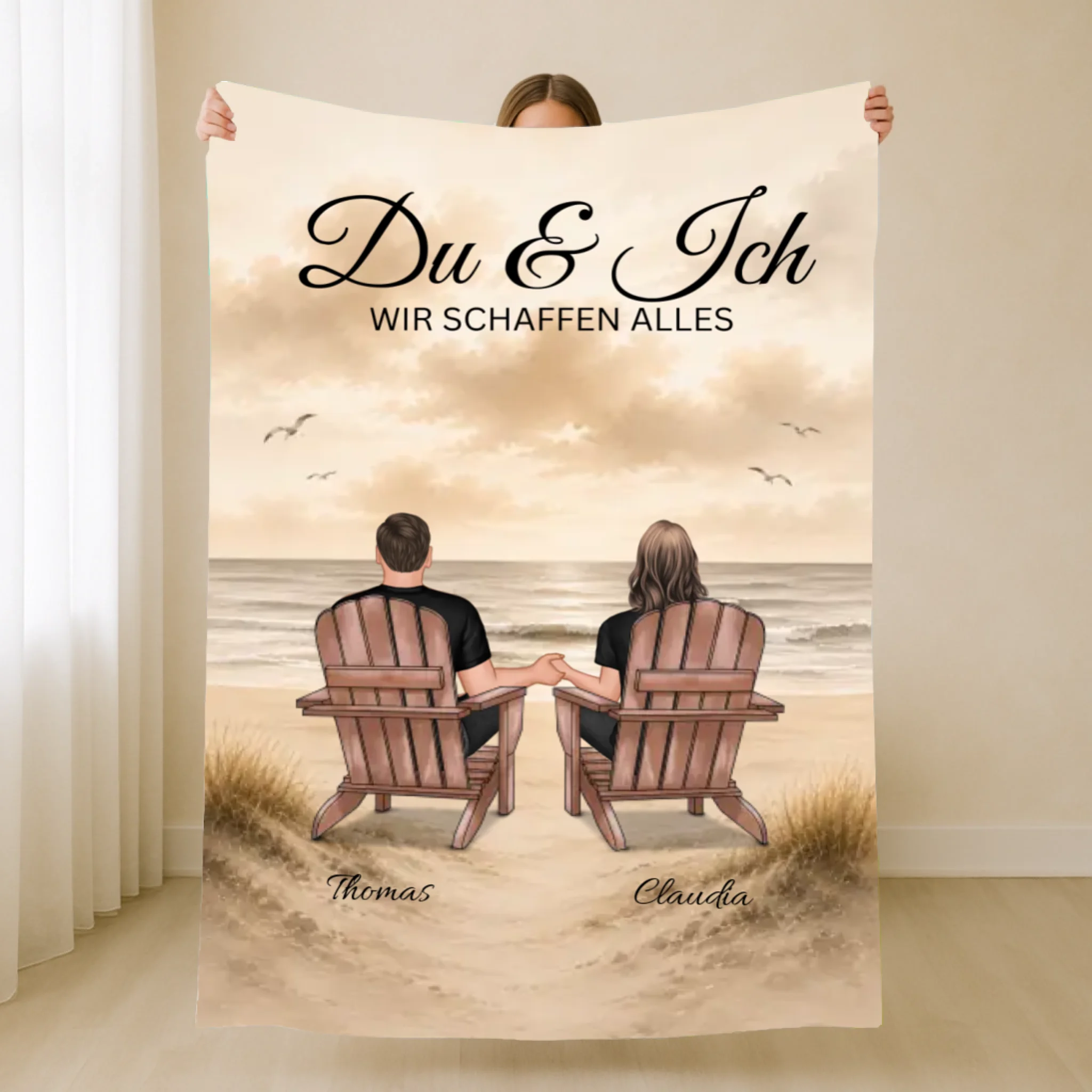 L Mockup Vertical Blanket Holding