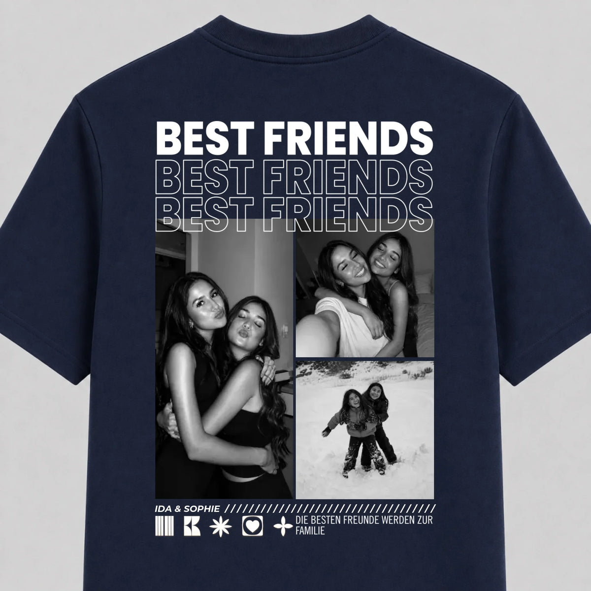Mockup T-Shirt Dunkelblau