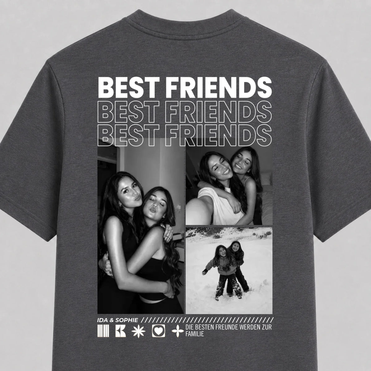 Mockup T-Shirt Grau meliert